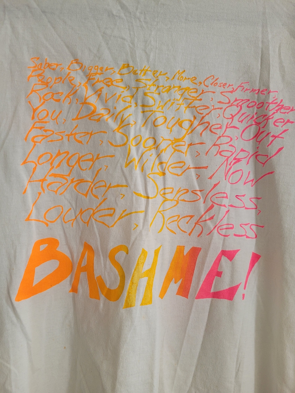 Vintage 90s Single Stitch Tee - Beach Bash Hand Drawn Tee